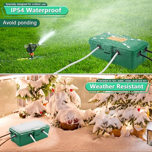 Green Outdoor Electrical Box, Waterproof Extension Cord Cover Weatherproof | - Image 3