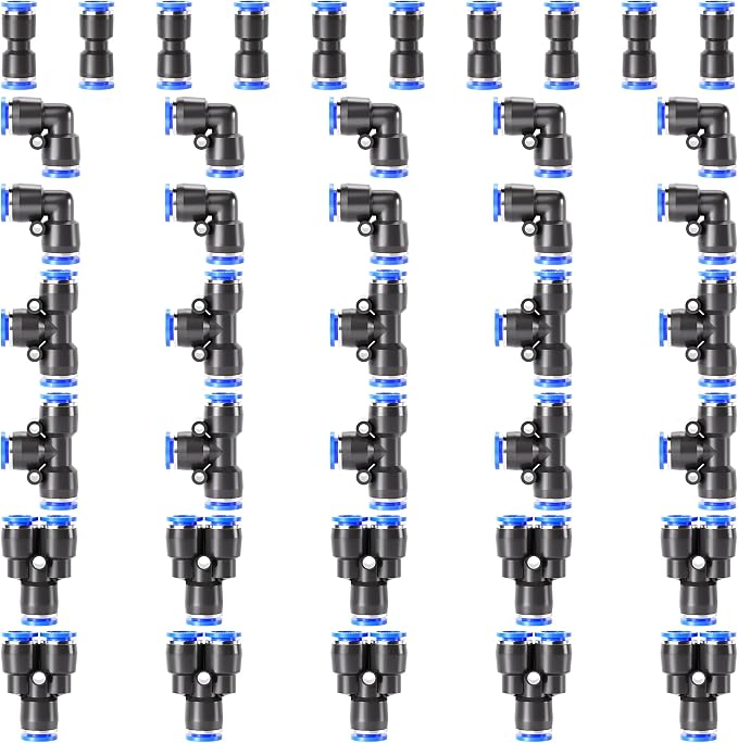 TAILONZ PNEUMATIC 5/32 Inch od Push to Connect Fittings Pneumatic Fittings Kit - Image 8