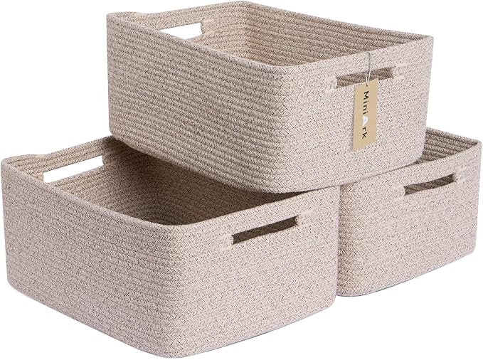 MiniArk Large Storage Baskets for Shelves, Baby Nursery, Toy Baskets Box by MiniArkStorageBasketsHome