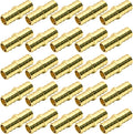 25 Pack 1/2" PEX Fittings, Brass Straight Coupling Fittings, by RUBY.Q