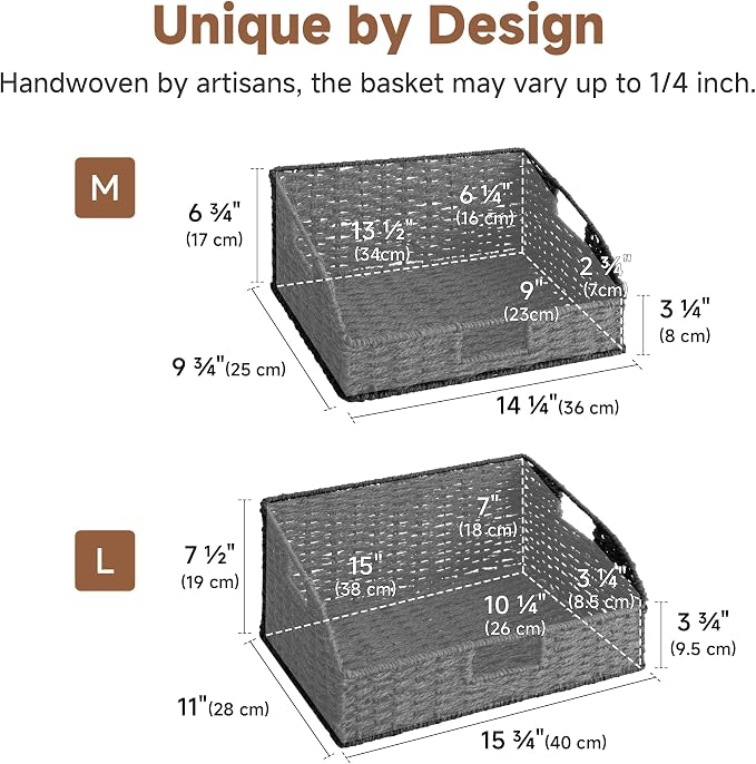 StorageWorks Pantry Baskets, Pantry Baskets - Image 2