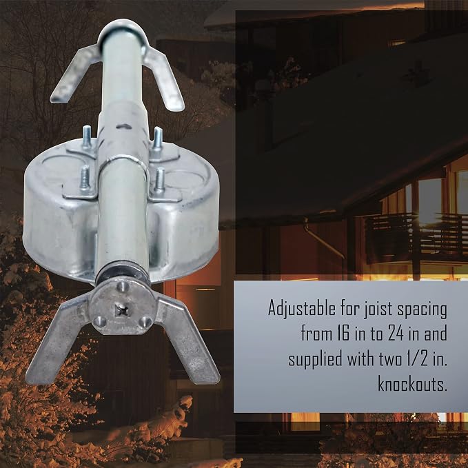 RACO RETRO-BRACE 936 1.5-in. Deep Ceiling Fan Box - Image 6
