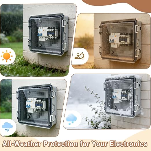 NineLeaf 6x6x4 Outdoor Electrical Box IP67 Weatherproof Junction Box, - Image 5