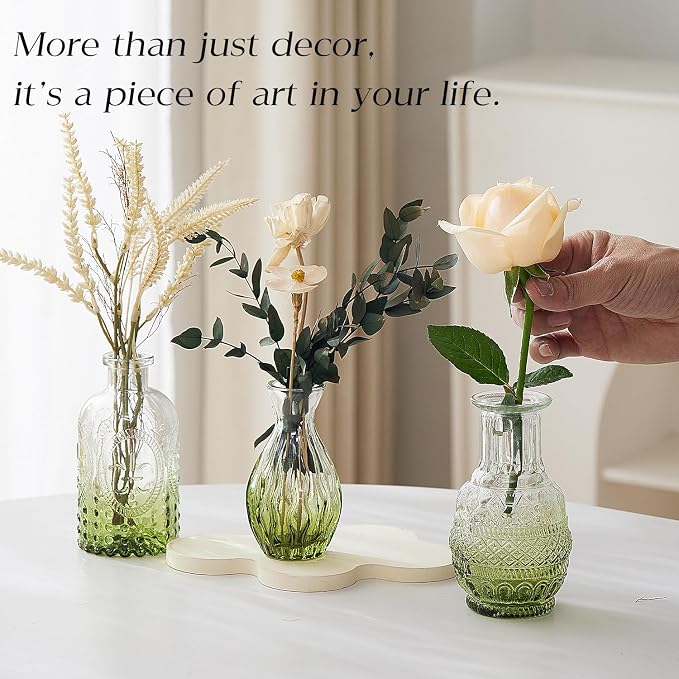 Glass Bud Vase Set of 30 - Image 2