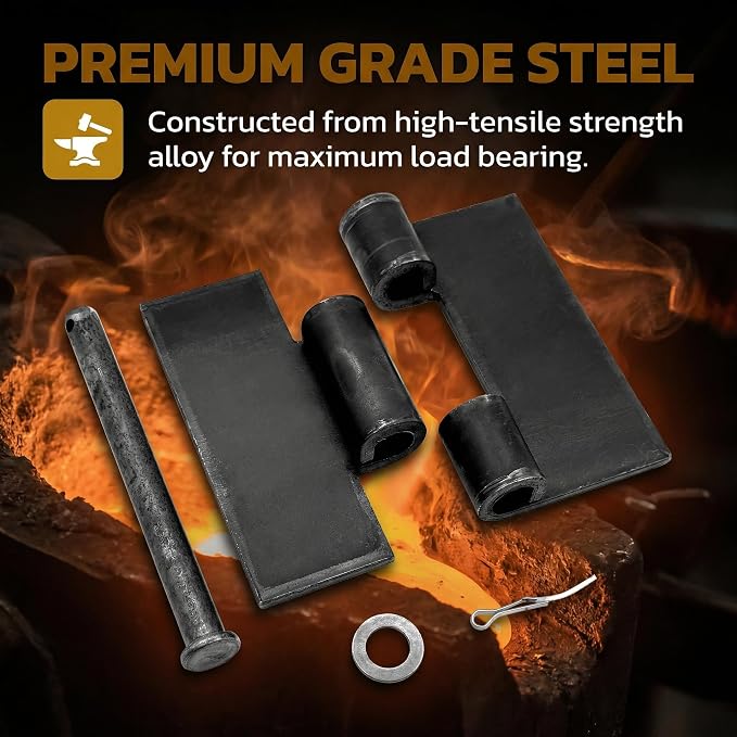 8 Pack Heavy Duty Gate Hinges - Image 3