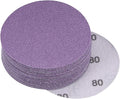 uxcell 20Pcs 3-Inch Purple Sanding Discs 80 Grits Hook and Loop Professional by uxcell