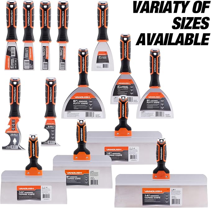 Vanquish 10 Inch Stainless Steel Drywall Taping Knife Scraper - Image 7