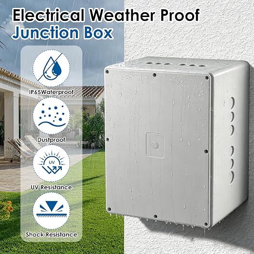 12" x 12" x 6" PVC Plastic Junction Box - Image 7