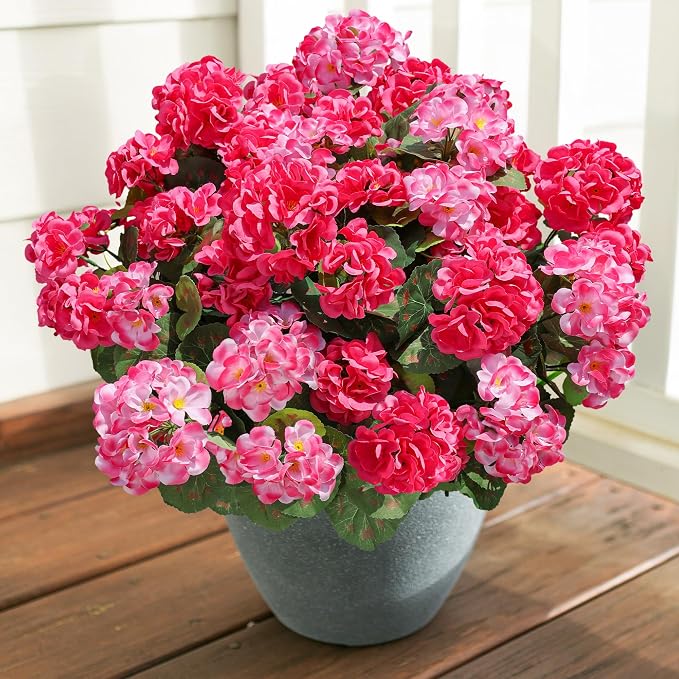 Artificial Geranium Fake Flowers - Image 8