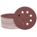 HARFINGTON 40 Pcs 5 Inch Sanding Discs 60 Grit Red Aluminum Oxide 8 Hole | Hook by HARFINGTON
