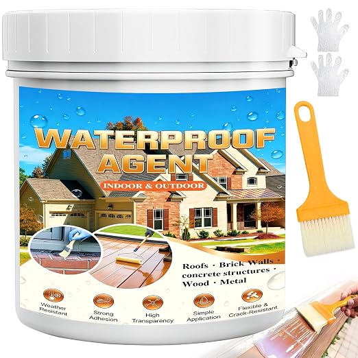 Transparent Waterproof Sealant 17.6oz, Invisible Waterproof Sealant Water-Based by Unknown