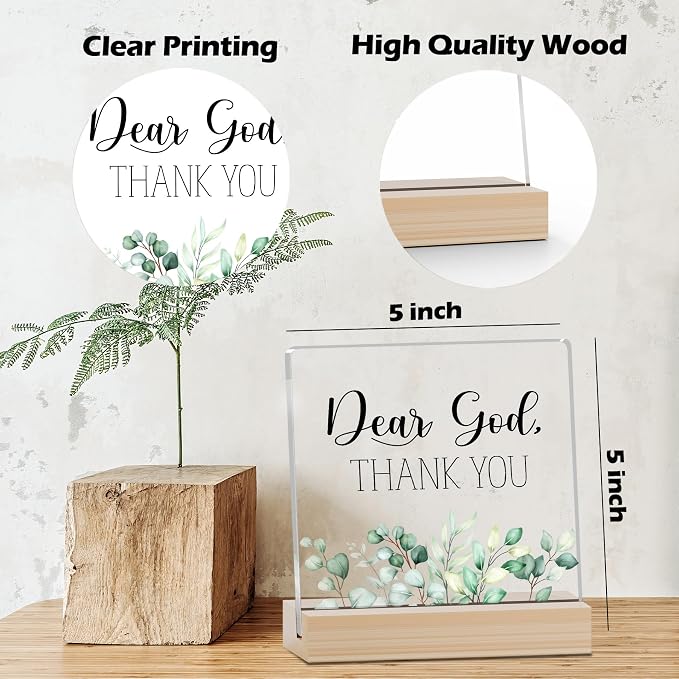 Farmhouse Decor, Acrylic Christian God Home Decorations, Aesthetic Entry Way - Image 2