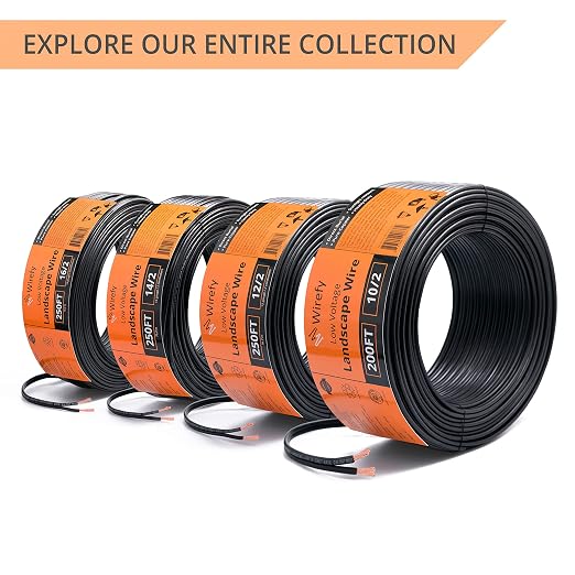 Wirefy 14/2 Low Voltage Landscape Wire 250 ft | Low Voltage Landscape Lighting - Image 8