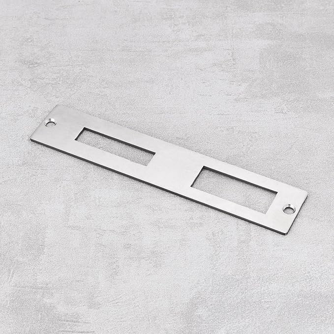 1Pc Door Flat Strike Plate Stainless Steel Plate 172mm x 33.7mm - Image 7