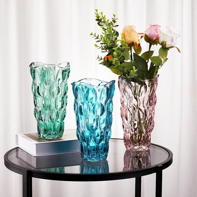 CEMABT Glass Vases for Flowers, Unbreakable 3.4 lb Morden Vases for Tables - Image 6