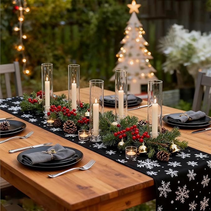 Glass Hurricane Candle Holders 10 Pack 12.6" Open Ended Candlestick Tubes | - Image 6