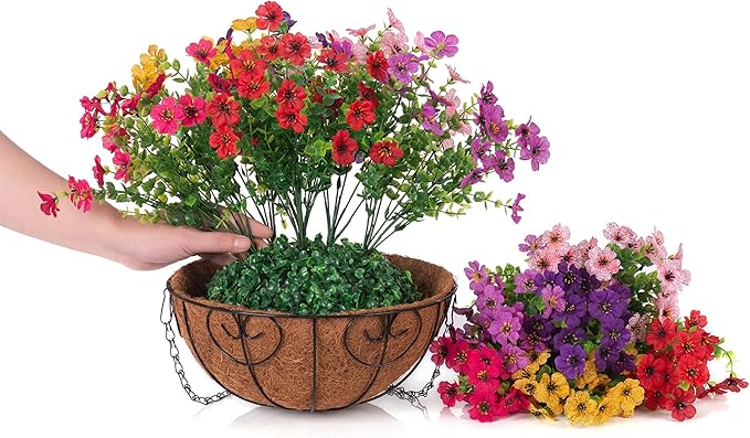 Artificial Fake Hanging Plants Flowers - Image 3