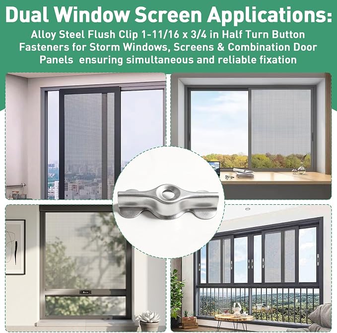 Double Wing Flush Clip, for Prime-Line PL14843 Window Screen Clips | 1-11/16 x - Image 6