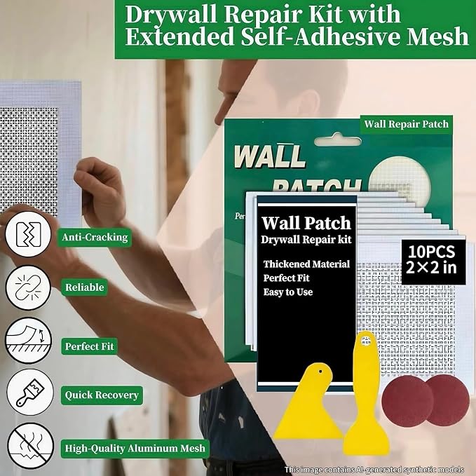 Drywall Repairs Patch Kit, Wall Patch Repair Kit, Drywall Hole Repair Patch | - Image 5