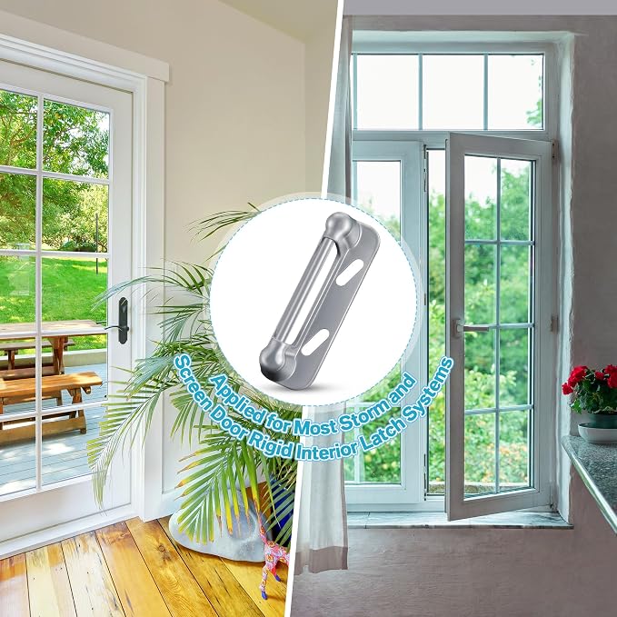 Enhon 3 Pack Screen Door Spring Strike Plate | Spring Loaded Screen and Storm - Image 6