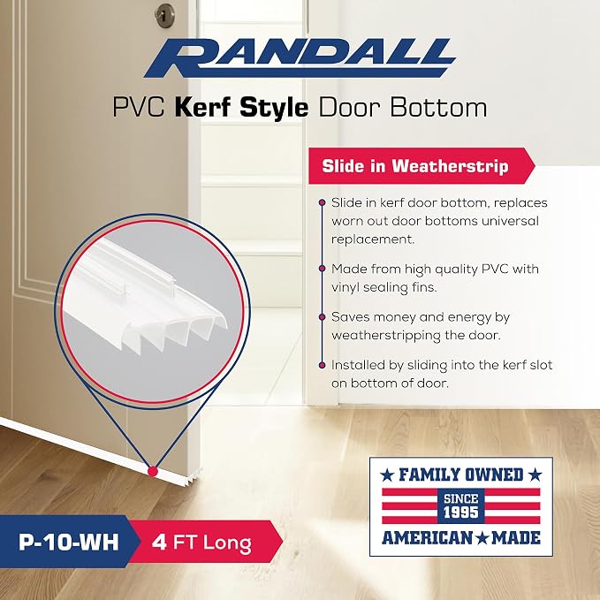 PVC Slide in Kerf Style Door Bottom - Image 2