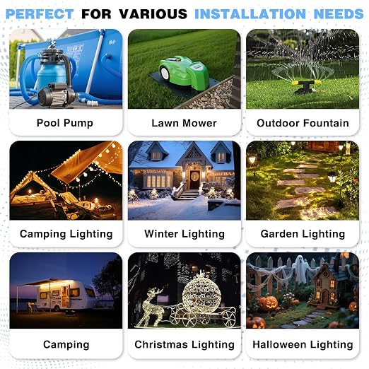 9 Pack Outdoor Extension Cord Cover Waterproof, Cord Box - Image 9
