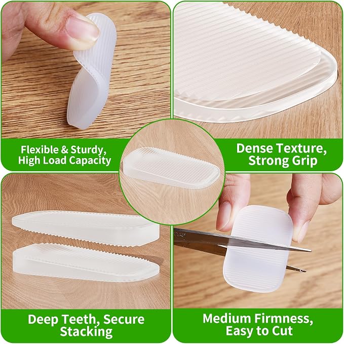 20Pcs Flexible Plastic Leveling Shims, Table Wedges - Image 4