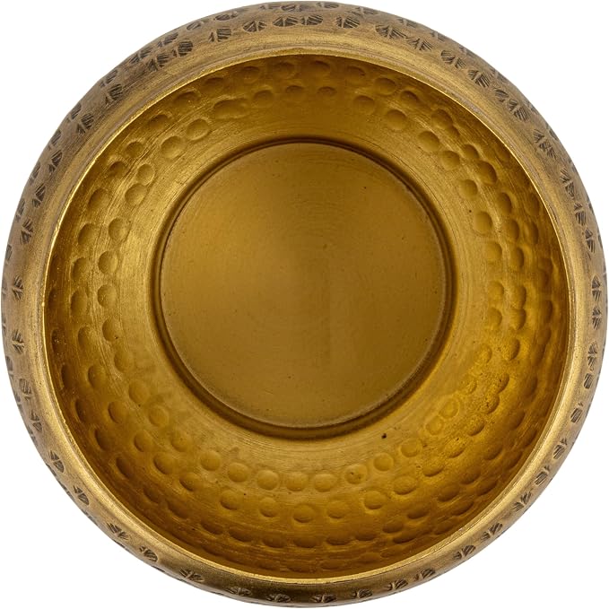 Creative Co-Op Round Hammered Metal Container - Image 4