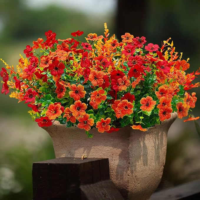 12 Pcs Outdoor Fall Decor, Fall Flowers Artificial - Image 5