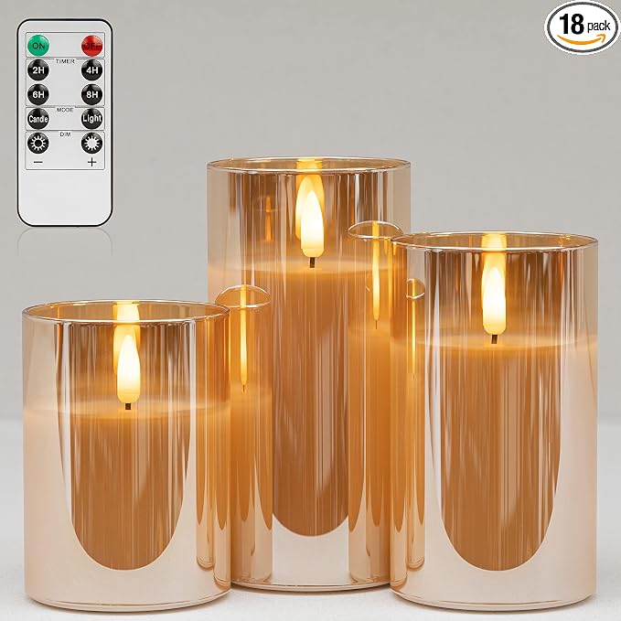 ANGELLOONG Flickering Flameless Candles by CandlesDecorYourHoliday