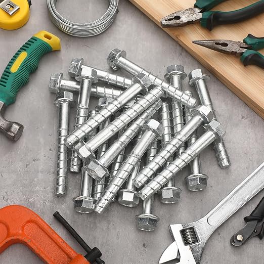 Tandefio 60 Pack 5/8 x 5 Concrete Anchors and Screw Kits Galvanized | Large - Image 8