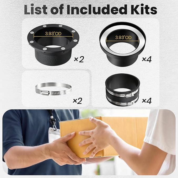 4" Magnetic Dust Collection Fittings, 8 high-Strength Magnets, One-to-Many - Image 6