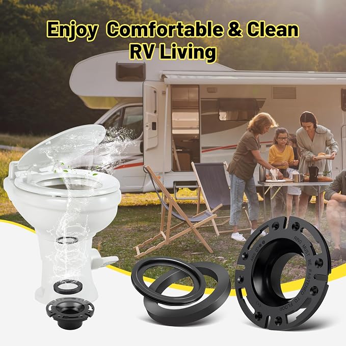 Oyviny RV Toilet Flange and Seal Kit Replacement - Image 8
