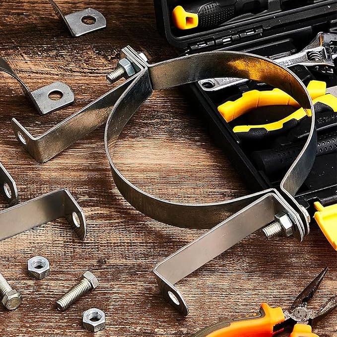 2 Pcs 6 Inch B Vent Wall Strap Round Gas Vent Pipe Clamp | Heavy Duty - Image 7