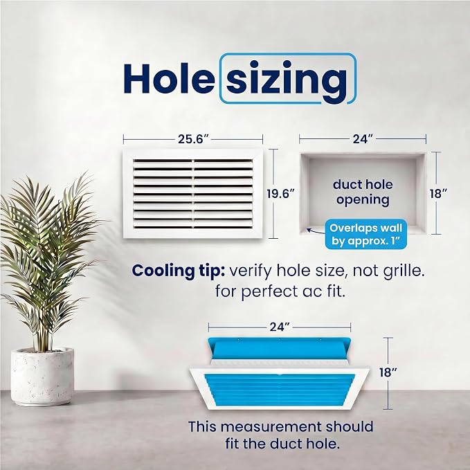 24x18 Aluminum Wall Ceiling Air Return Vent Cover HVAC Rustproof Grille - Image 3