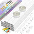 212.6in Cord Hider Kit, Cord Covers by Wuitaouy