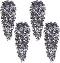 BLEUM CADE Fake Hanging Plants, Faux Deep Purple Vines Hanging Plant by BLEUMCADE