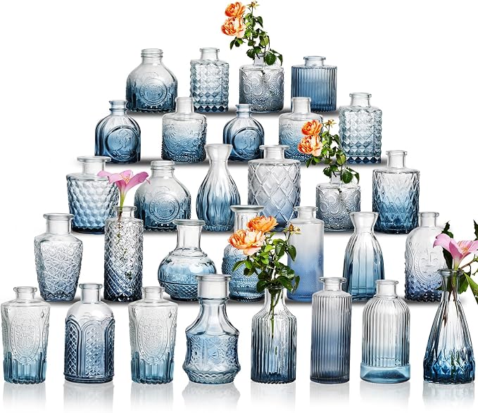 Glass Bud Vase Set of 30 by Ulodimi