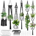 SFENNGPET Macrame Plant Hangers, handmade macromay plant hangers, indoor flower by SFENNGPET