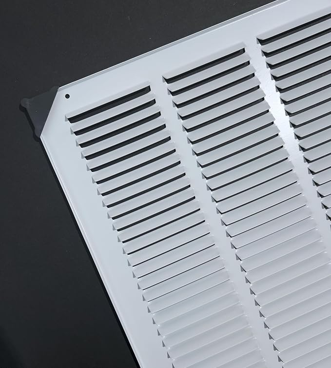 Fits 16x16 Duct Opening Stamped Steel Return Air Grille Vent Cover Grille - Image 2