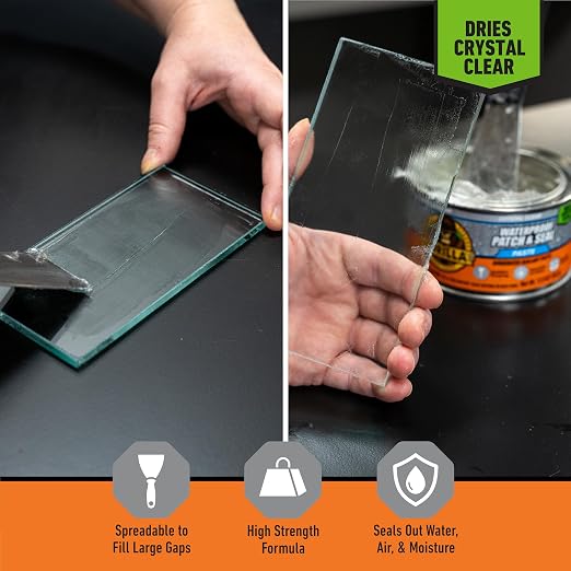 Gorilla Waterproof Patch & Seal Rubberized Sealant Paste, 12.8 Ounce Can - Image 3