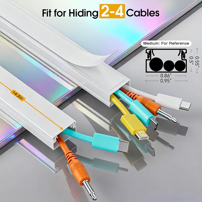 425in TV Cord Hider Wall, Cord Covers - Image 2