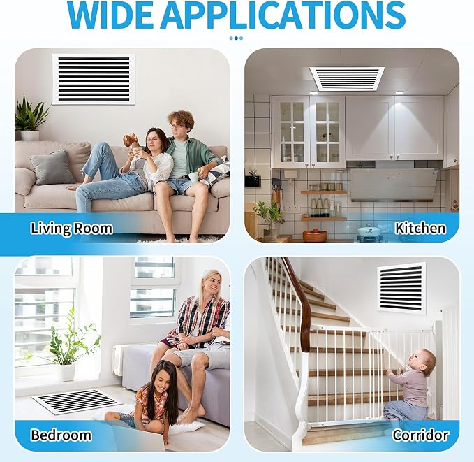 30x20 Modern AC Vent Cover, Decorative Air Vent Register Grille - Image 6