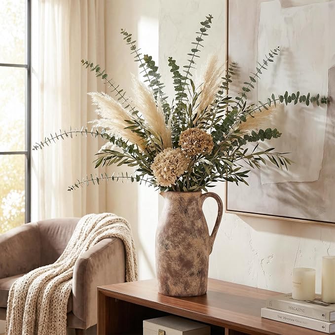 Ceramic Flower Vase with Handles - Image 7