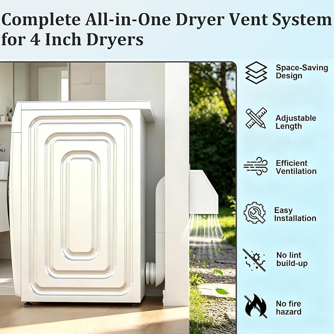 4 Inch Dryer Vent Cover Kit - Image 2