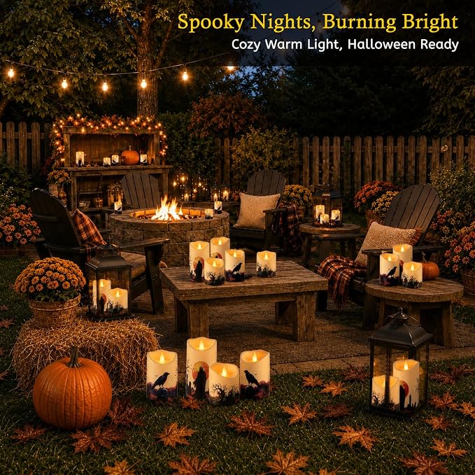 Artmarry Flameless Candles 4" 5" 6" Outdoor Indoor Pillars Battery Operated - Image 3