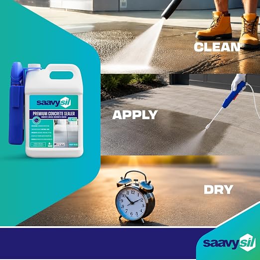 Concrete Sealer, Sprayer Included, Silane Siloxane, Water-Based Penetrating - Image 4