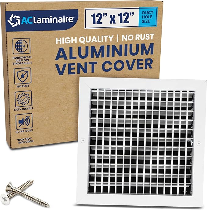 12 x 12 Duct Hole Adjustable Vent Cover by ACLAMINAIRE
