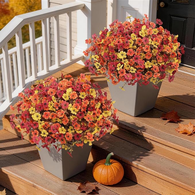 Artificial Fake Fall Plants Flowers - Image 7