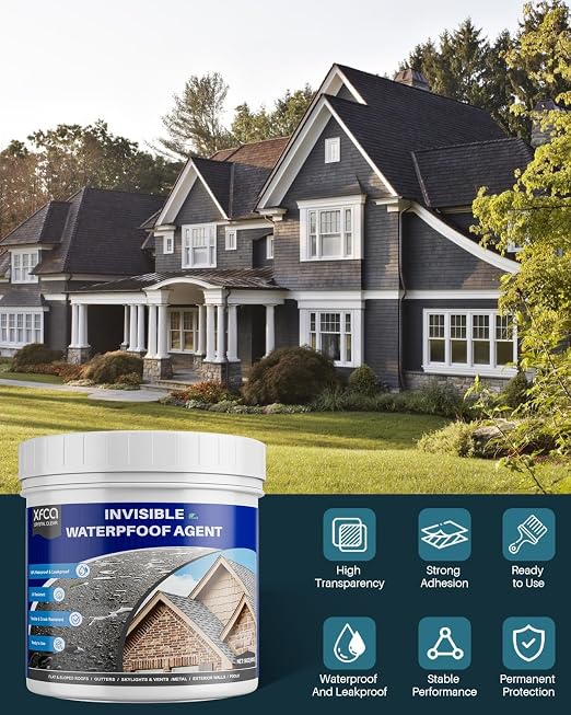Waterproof Sealant 17.6 oz Clear, Transparent Waterproof Coating Water-Based - Image 2
